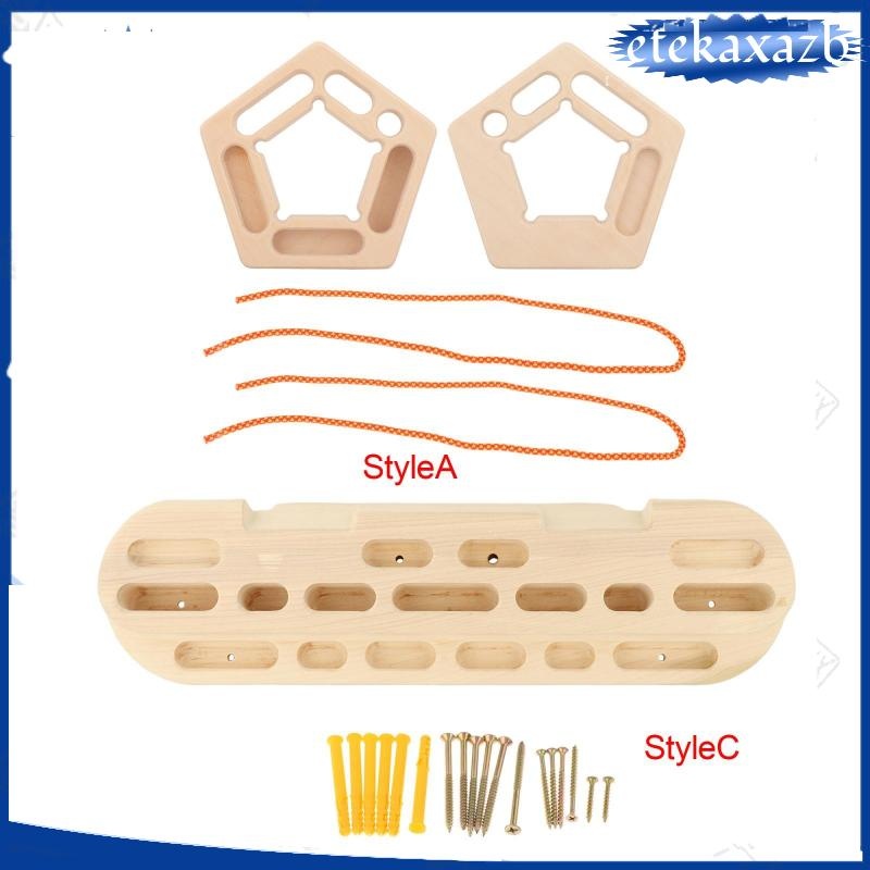 [etekaxazb] Portable Fingerboard Rock Climbing Training Board, Portable