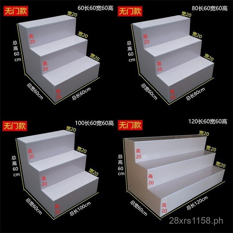 Flower Shop Bedside Trapezoidal Shelf Island Cabinet Display Rack Step ...