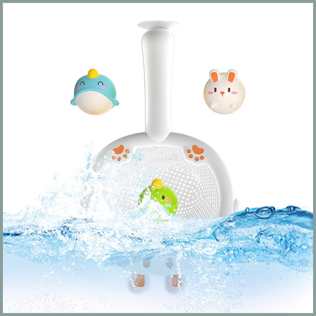 Toddler Shower Bath Toy Floating Fishing Bath Tub Toys With Light ...