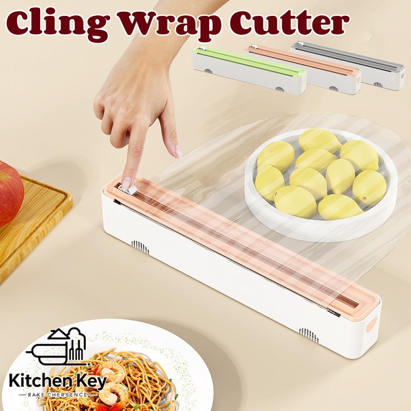 Cling Wrap Cutter Food Cling Film Paper Cutter Kitchen Adjustable ...