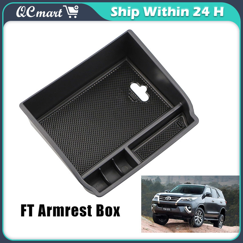 For Toyota Hilux Innova Fortuner 2016-2024 Car Armrest Storage Box ...