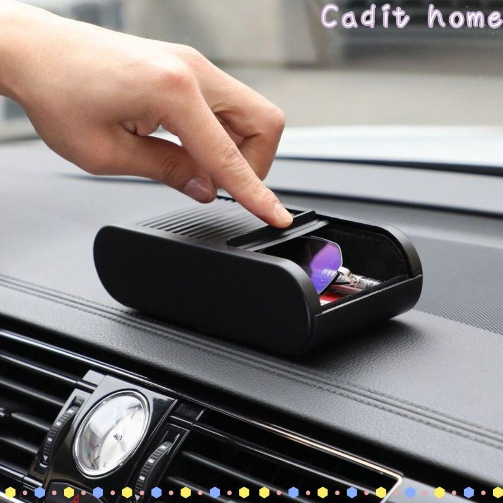 CADIT Car Console Storage Box, Sliding Open Large Capacity Car ...
