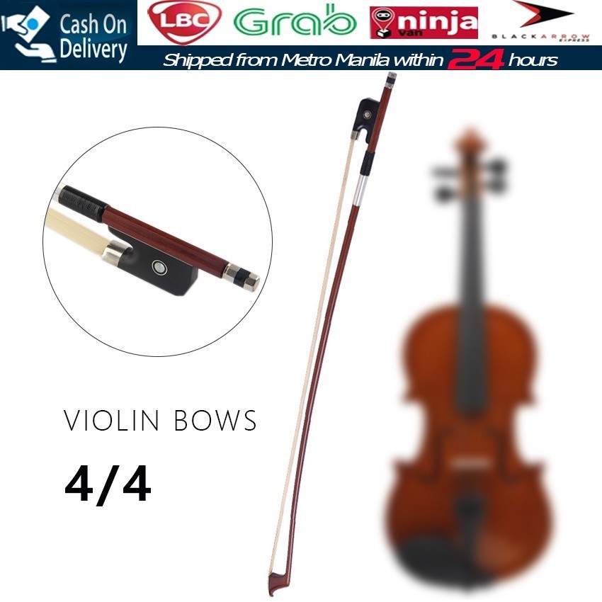 【Fast Delivery】Brazilwood Violin Bow Stick Fiddle Bow 4/4 Natural Bow ...