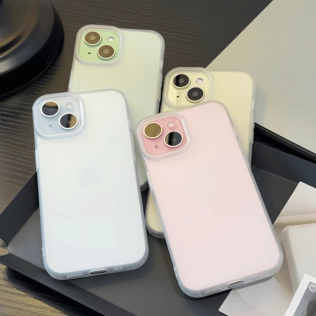 Candy Color Case Transparent Matte Ultrathin Silicone Soft Phone Case