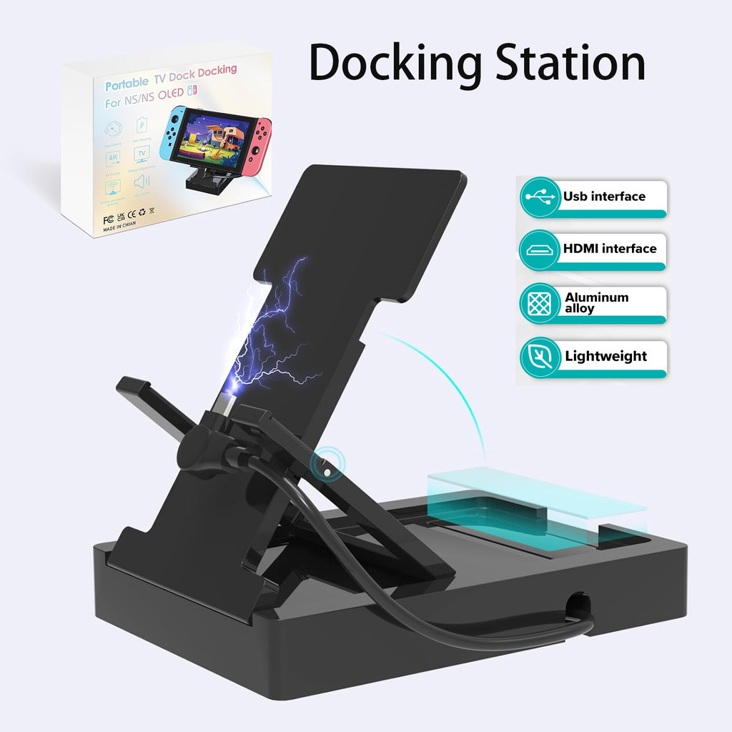 Docking Station USB Hubs Type C USB2.0 Port High Speed Splitter ...