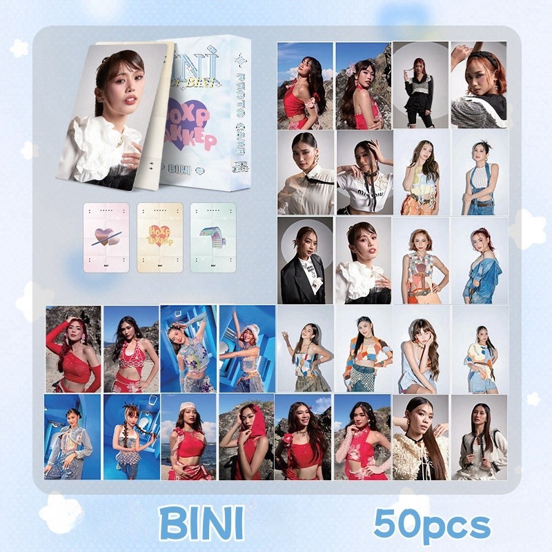 30-124pcs BINI Photocards Biniverse CHERRY ON TOP Laser Hologram Lomo ...