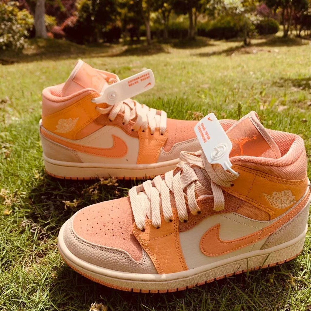 2024Summer Hot SaleAJ1High Top Apricot Orange Good looking Trendy Versatile Casual Shoes Couple s Same Campus Vitality Classic Wear Resistant Comfortable Sneaker Shopee Philippines
