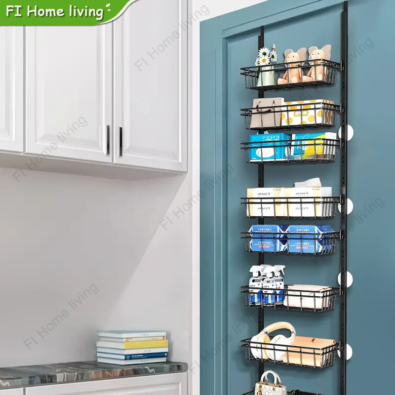 Stainless Steel Hanging Wall Mounted Storage Rack Door Hanging Storage ...