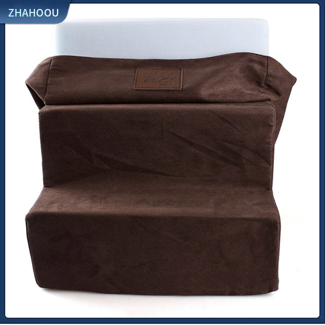 zhahoou- Pet Dog Cat 3 Steps Ladder Stairs Anti-slip Removable Bed ...