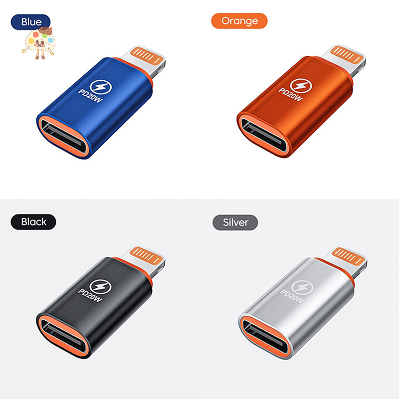 LON OTG Adapter for iOS Male to Type c Female Connector 20W Fast PD ...