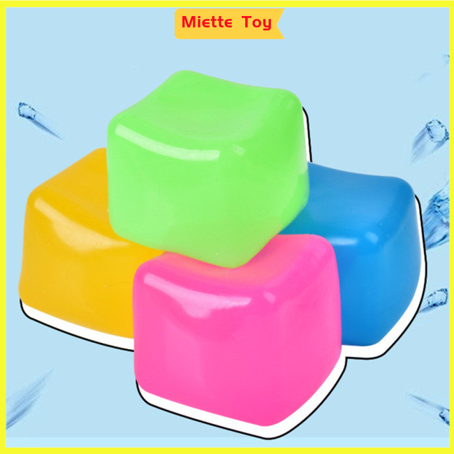 MIE Slow Rising Stress Cube Ice Cube Stress Balls Stretchy Squeeze ...
