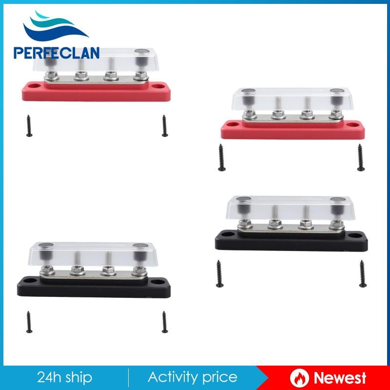 [Perfeclan] 4Terminal Bus Electrical Terminal Block Easy Installation ...