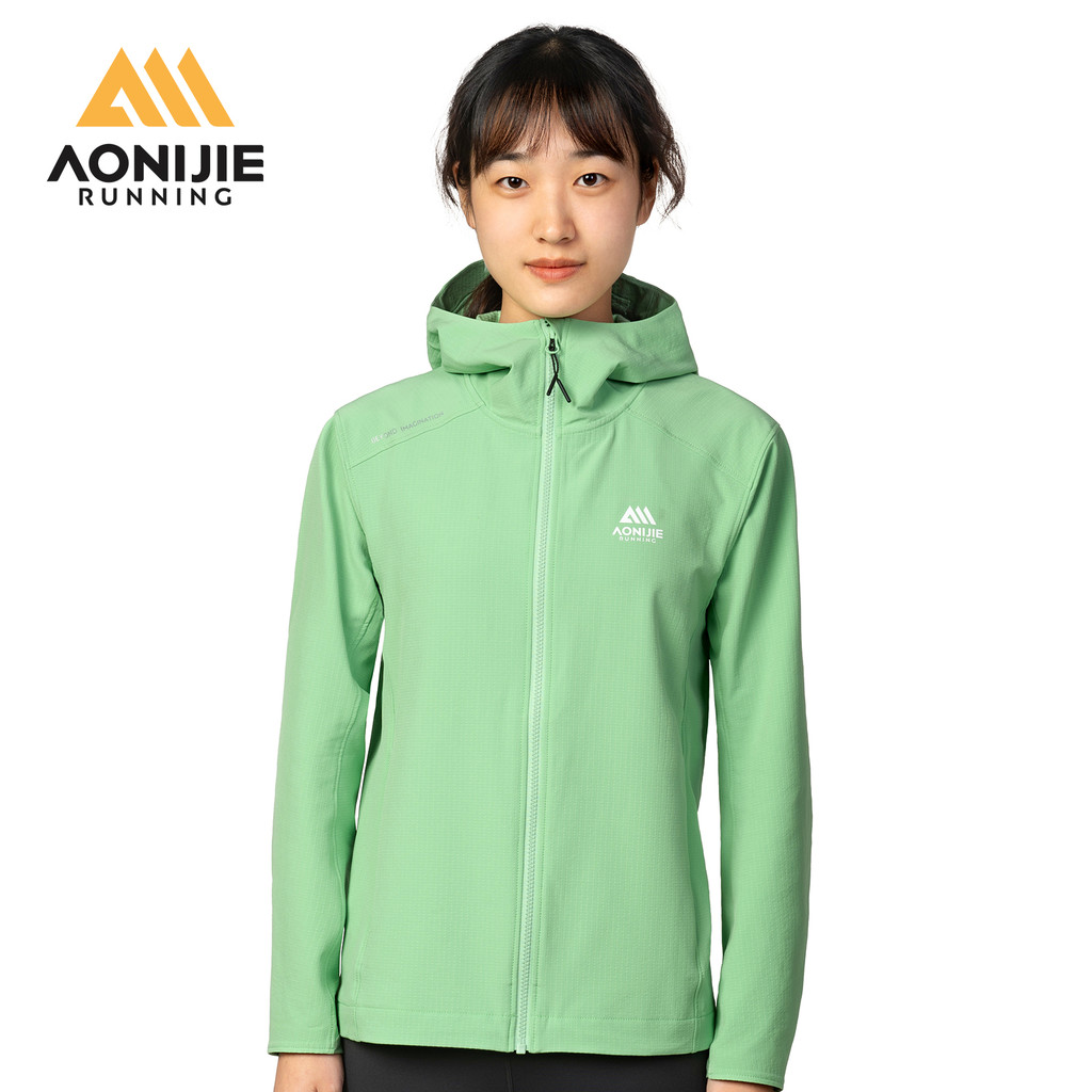 AONIJIE FW6207 Sports Hooded Jacket Women Outdoor Windproof Warm Autumn  Winter Warm Tops for Hiking Cycling Running