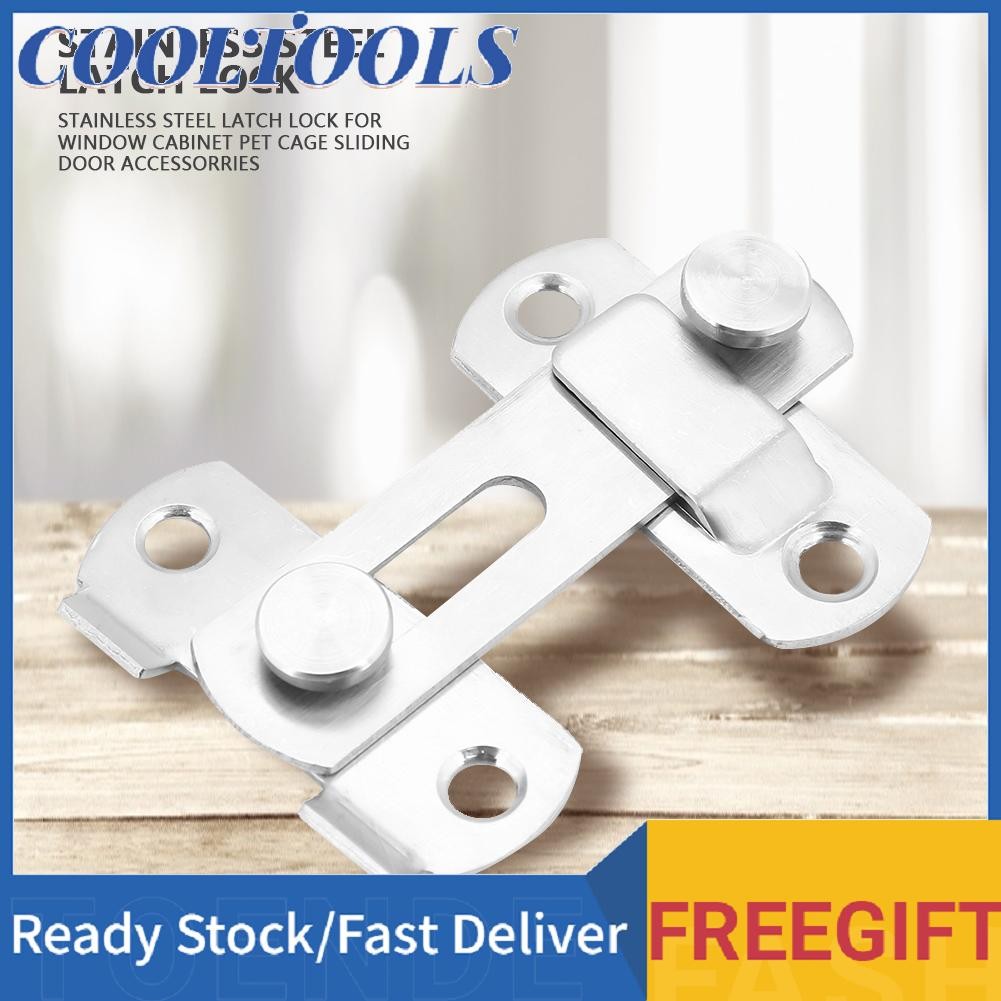 Cooltools Bathroom Lock Cabinet Latch Stainless Steel for Window Pet ...