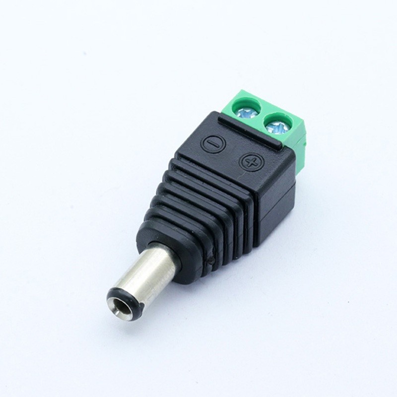 Female Male DC Power Jack Connector Crimp Terminal Block Plug Adapter ...