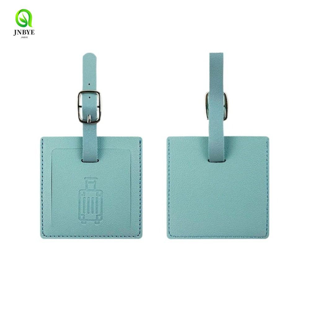 JNBYE PU Luggage Tag, Square Shape Colorful Baggage Name Tags, Portable ...