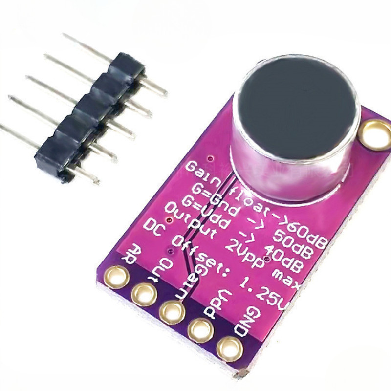 MAX9814 Microphone AGC Amplifier Board Sound sensor Module Auto Gain ...