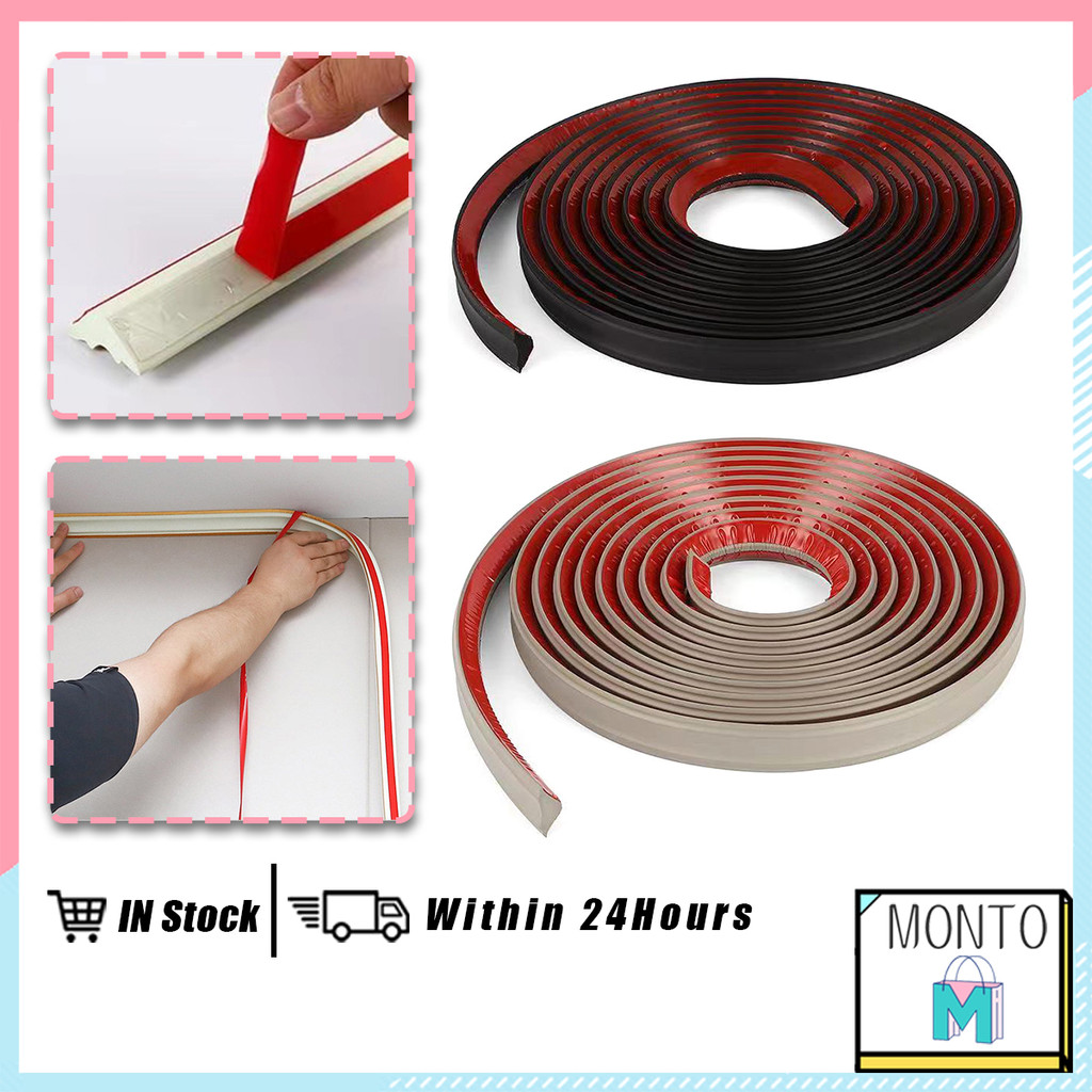 5M Self Adhesive PVC Moulding For Wall Ceiling PVC Strip Wall Edge ...