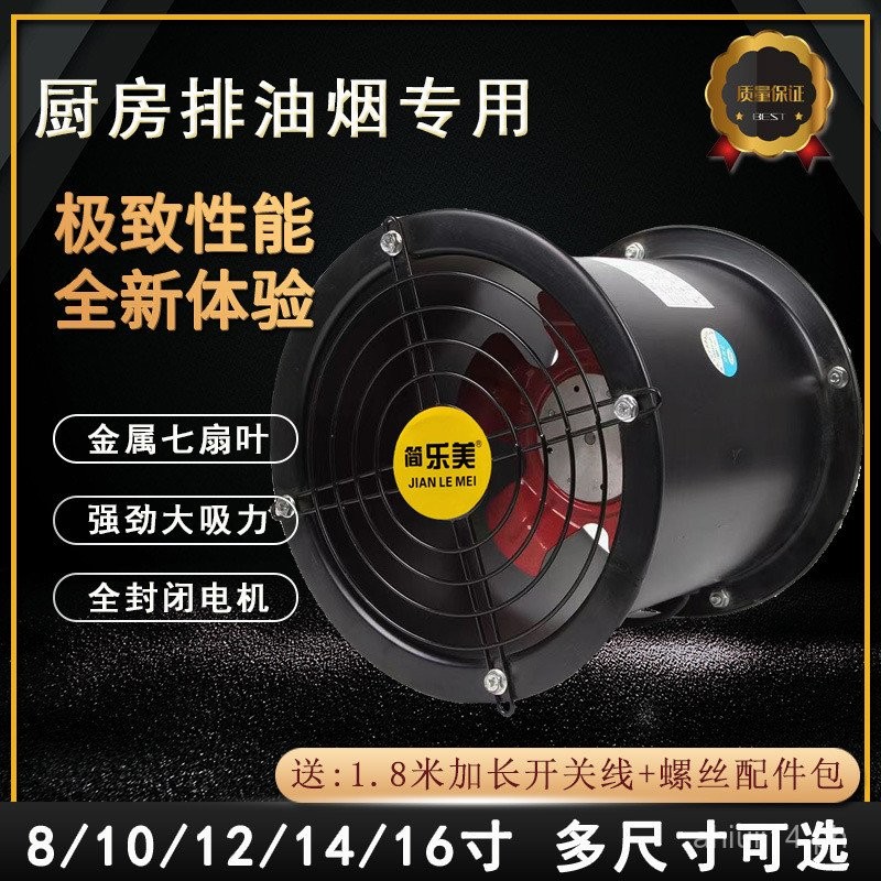Industrial Exhaust Fan Kitchen Oil Smoke Ventilation Fan Silent Exhaust ...