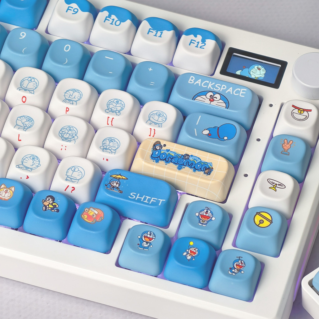 Doraemon Keycap Cherry Profile 120 Keys PBT Five-sided Dye Sublimation ...