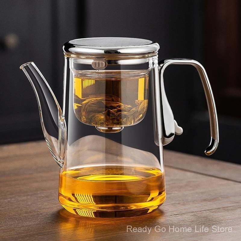 Glass Inner Tea Pot with Magnetic Filter - One Click Tea Water ...