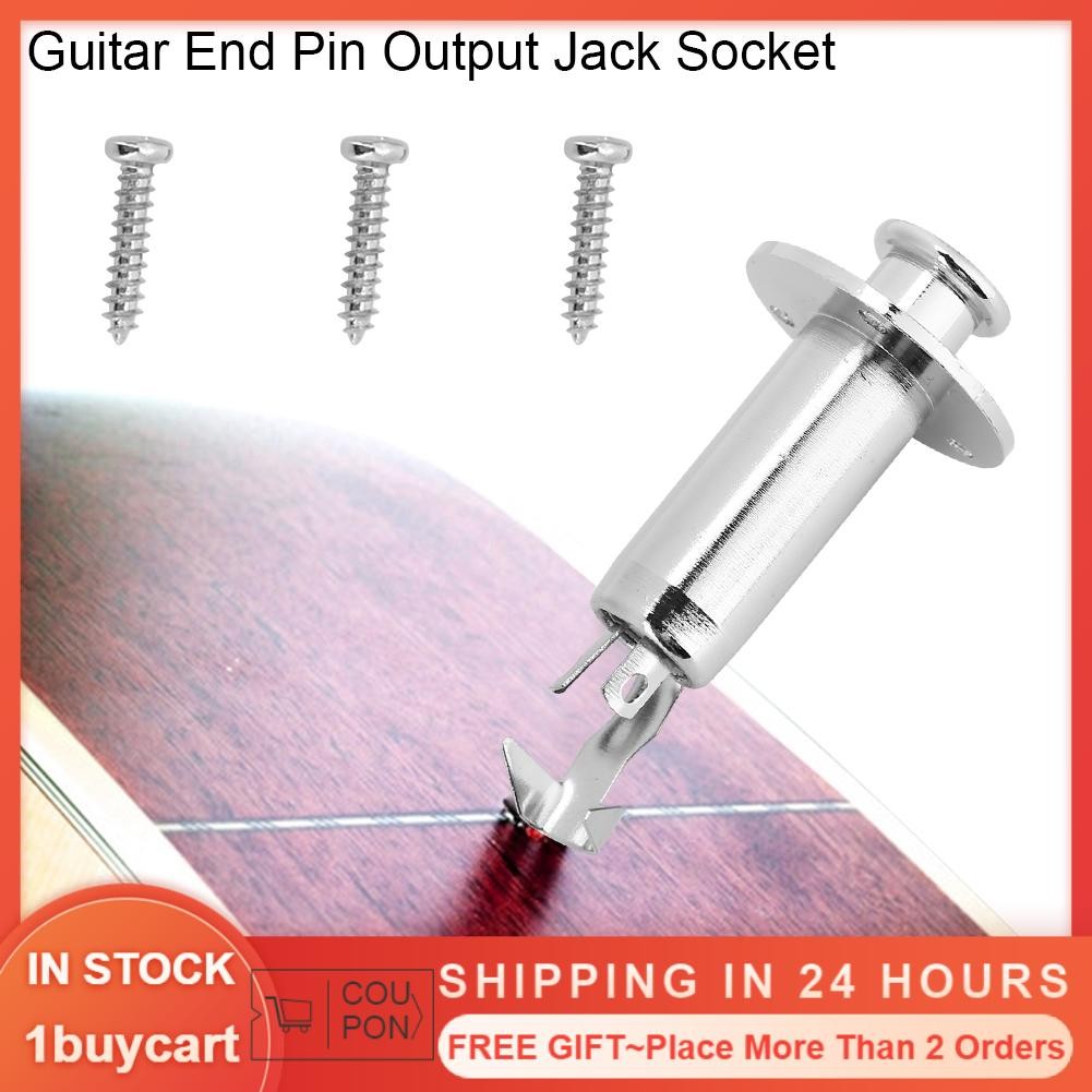 1buycart Rear Plug In Guitar Jack Acoustic Socket Electric End Pin ...