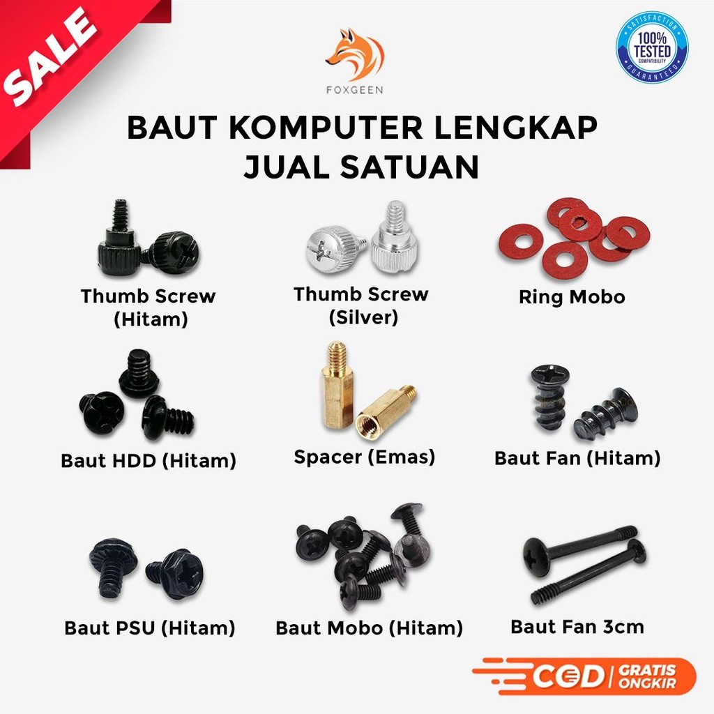 Unit Computer PC Bolts | Mainboard Screw / Motherboard / PC Casing ...