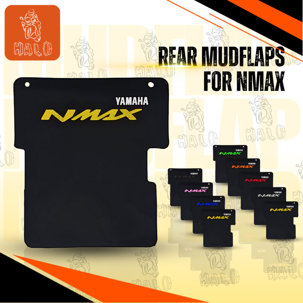 [HALO MOTOR] MOTORCYCLE ACCESSORIES NMAX REAR MUDFLAPS EMBEDDED EMBLEM ...