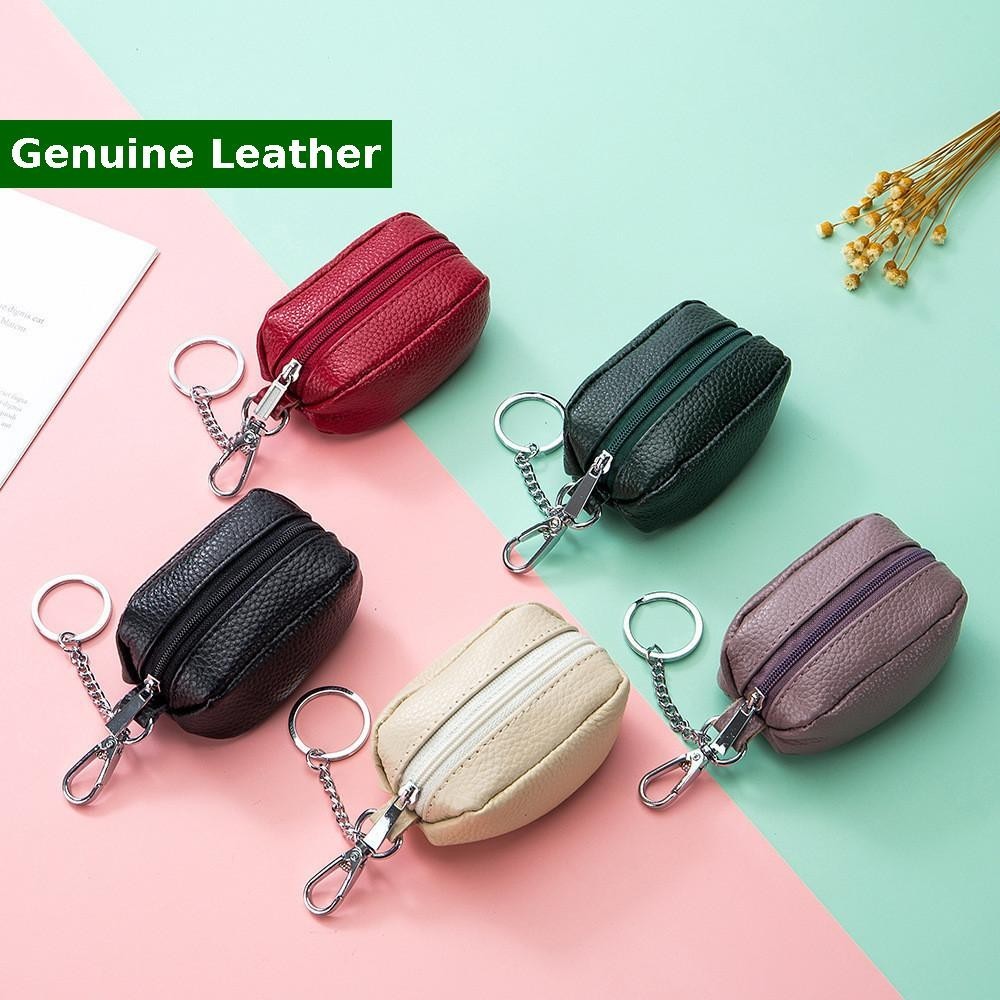 Large-Capacity Key Pouch Cute Ladies Genuine Leather Multifunctional ...
