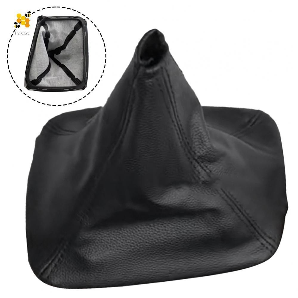 Black Leather Gear Shift Boot Scratch Protection Toyota Fortuner Gear ...