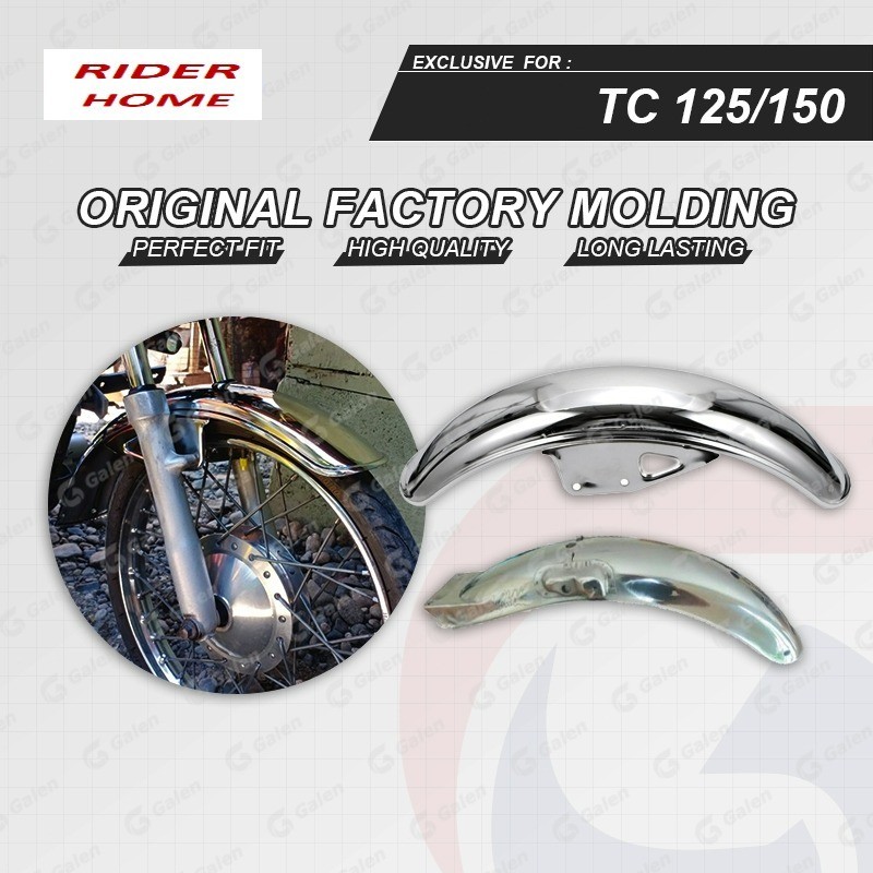Motorcycles RUSI TC125 TC150 Front and rear Fender Genuine Stainless ...