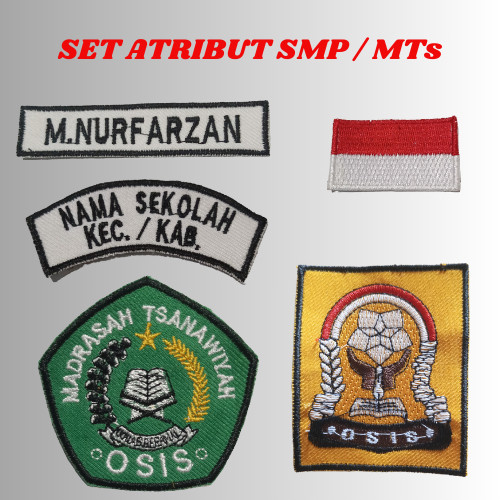 Embroidery Attribute Set Junior High School/MTS Embroidery Name Junior