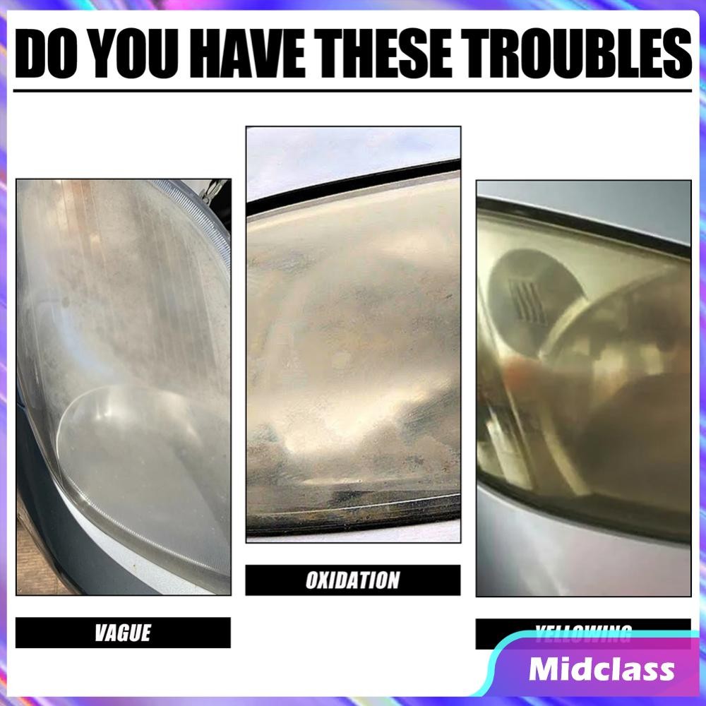 Ceramic Headlight Restoration Kit Clean Yellow Haze Scratch Off