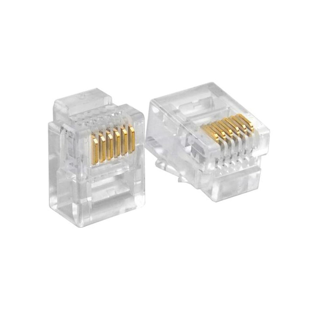 10pcs FIBERKING Telephone Modular Plug RJ11 6P6C Connectors for High ...