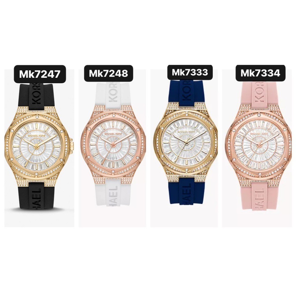 100% original Authentic MK Mandy silica gel Women's Watch MK7247 MK7248 ...