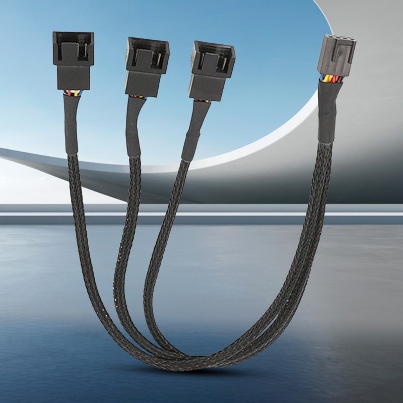 BT 3 4 Way PC Fan Splitter 4 Pin PWM Fan Splitter Fan Header Splitter ...