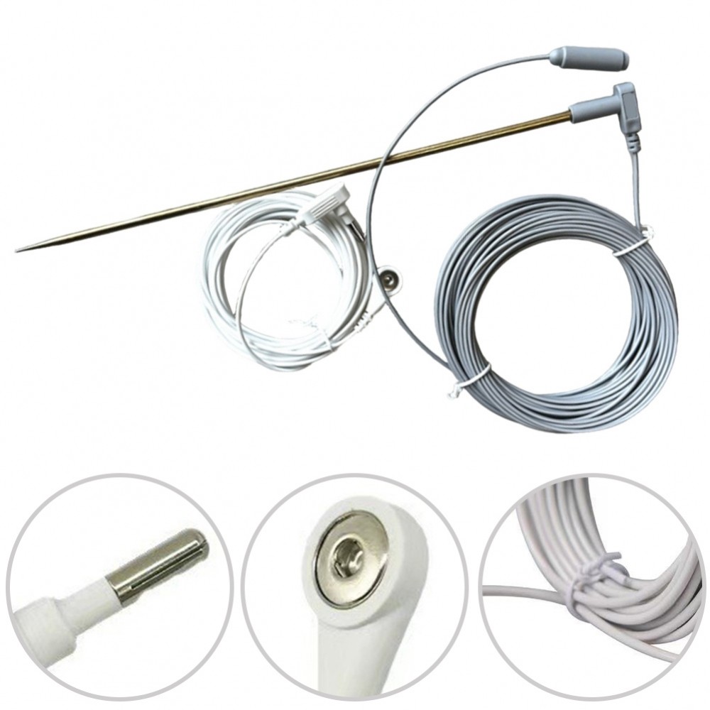 30cm Grounding Rod Kit with 2 Ground Wires for Grounding Mats and Pads ...