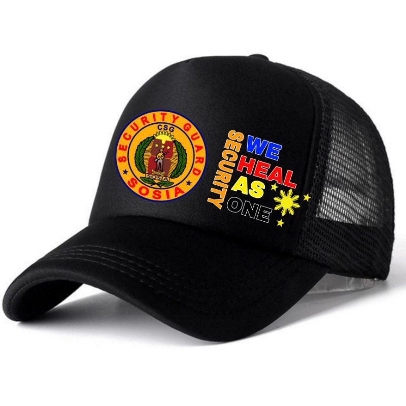Security trucker net cap with Sosia logo high quality cap | Shopee ...