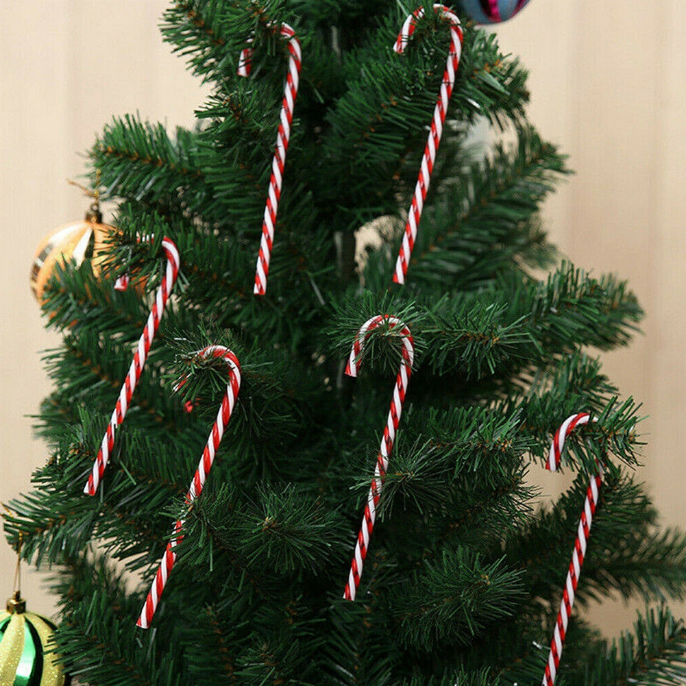 10pcs Sweet Candy Cane Christmas Decor Indoor Outdoor New Year Holiday ...