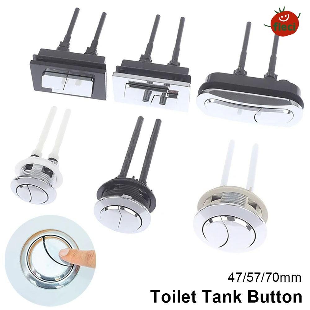 FLECI 1Pcs Toilet Push Buttons, Round/Square Shape Valve Rods Toilet ...