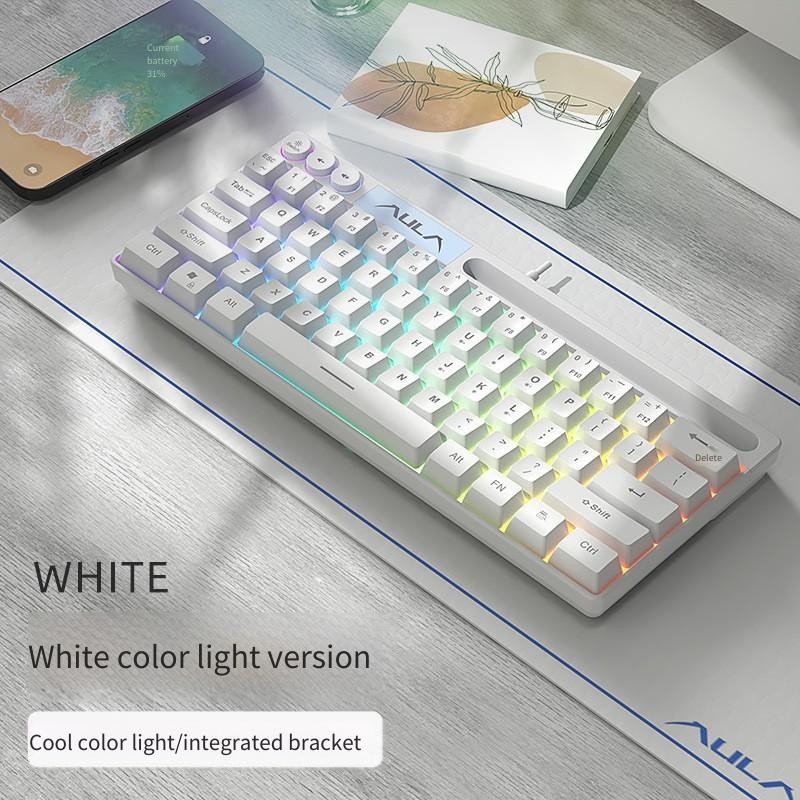 F3061 61Keys Wired RGB Gaming Keyboard RGB LED Light Multi-function ...