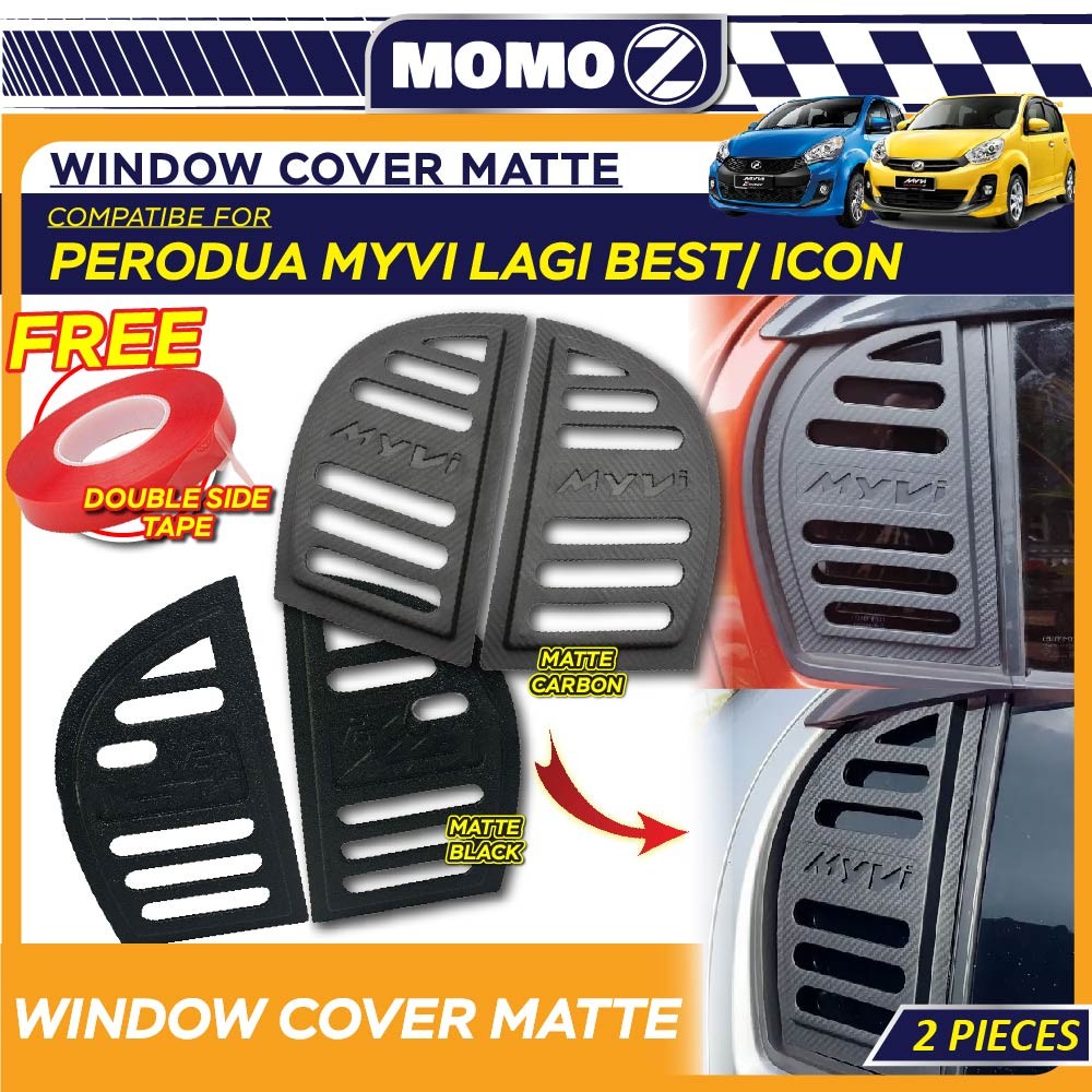 Car Perodua Myvi 2011 - 2017 Side Rear Window Cover Mirror Protector ...
