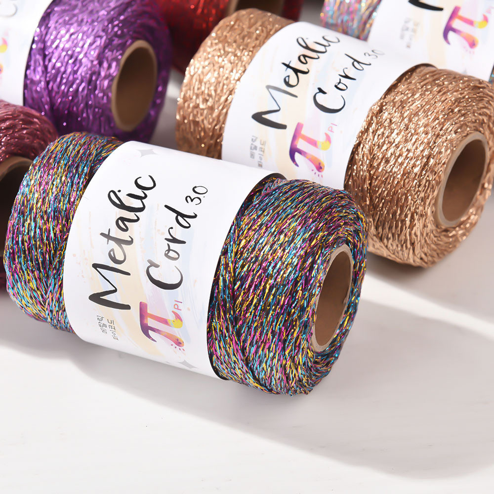 1 Roll 3mm Gold & Silver Craft Rope 100m - DIY Braiding Cord for ...