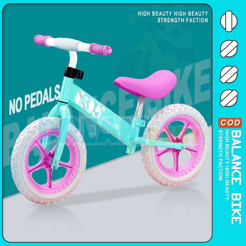 Balance Bike for Years Old Ride on Toys for Kids Toddler Pedal Free Bike  Multi-function Bike