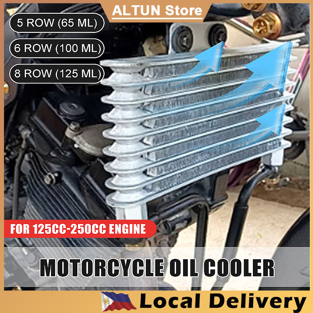 Original Oil Cooler With Free Hose Accessories 6 Row 8 Row RAIDER 150 ...
