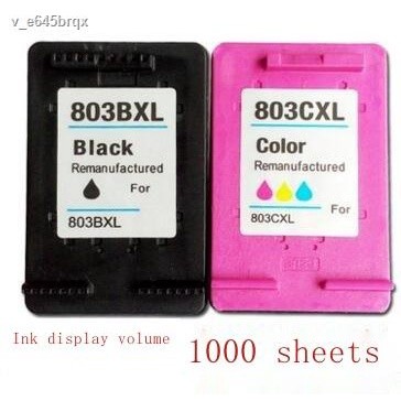 COD/Suitable for hp 803 color ink cartridge 803 XL black ink cartridge ...