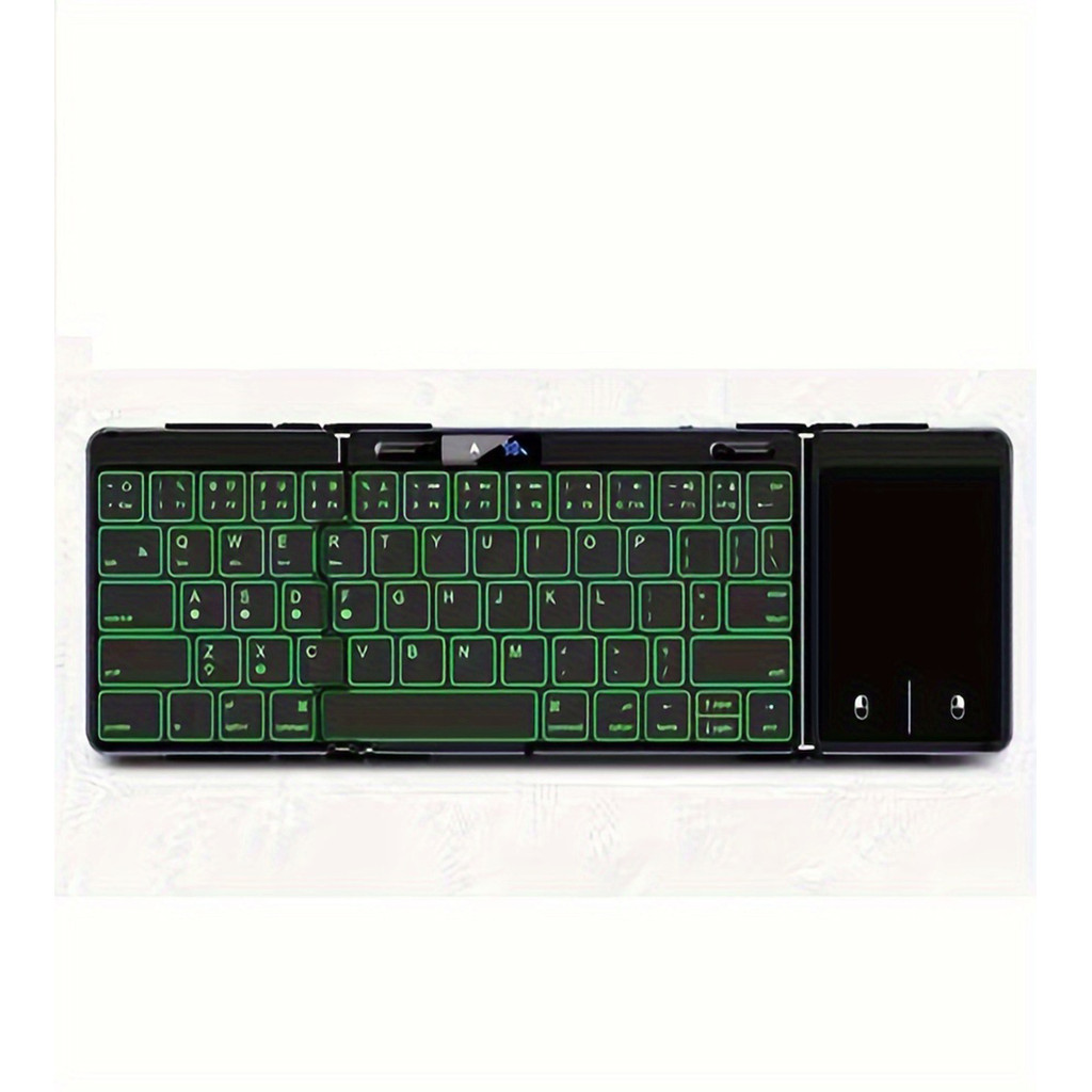 Jomaa RGB Backlight Bluetooth Foldable Keyboard with Battery Level ...