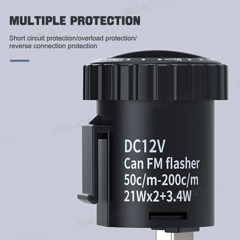 SEAMETAL12V Adjustable Flasher Adjustable Speed Frequency Turn Signal ...