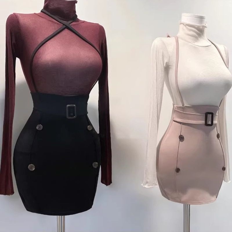 2024 South Korea's New Style of Temperament All-in-one High-waisted ...
