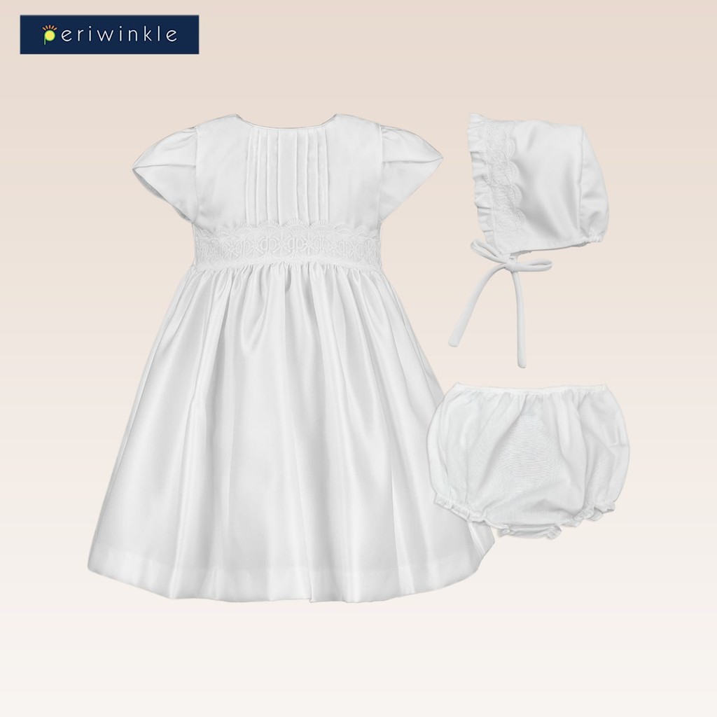 Periwinkle Baby Girl Constance White Christening Set | Shopee Philippines